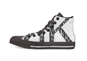 

K Filled Casual High Top Canvas shoes sneakers For Drop shipping
