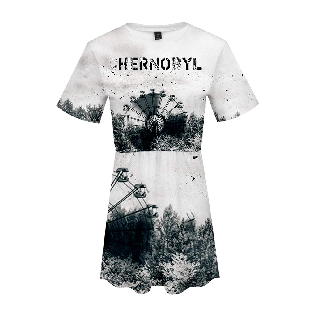 

Chernobyl Dress sexy suit Hot 2 Short Sleeve dress Pokemon dress High Quality Chernobyl Casual for women streetwear