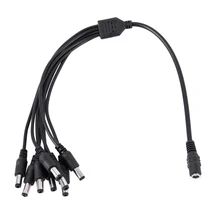 IG-1 Female to 8 Male Splitter Power Cable Cord For CCTV Secuirty System Camera DVR