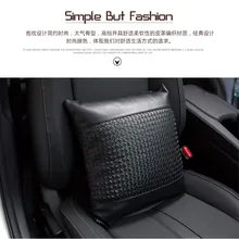Brand genuine leather handwoven headrest universal comfortable healthy breathable pillow providing quality assurance for car Brand genuine leather handwoven headrest universal comfortable healthy breathable pillow providing quality assurance for car