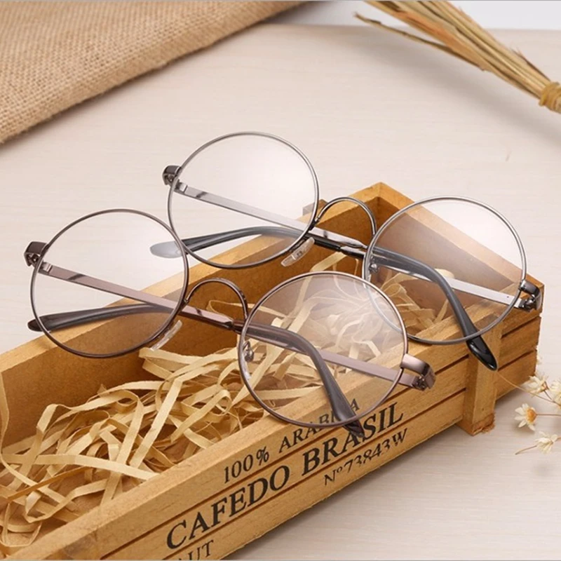 

Women Round Glasses Frames Glasses With Clear Lens Men Optical Spectacle Frame Transparent Glasses