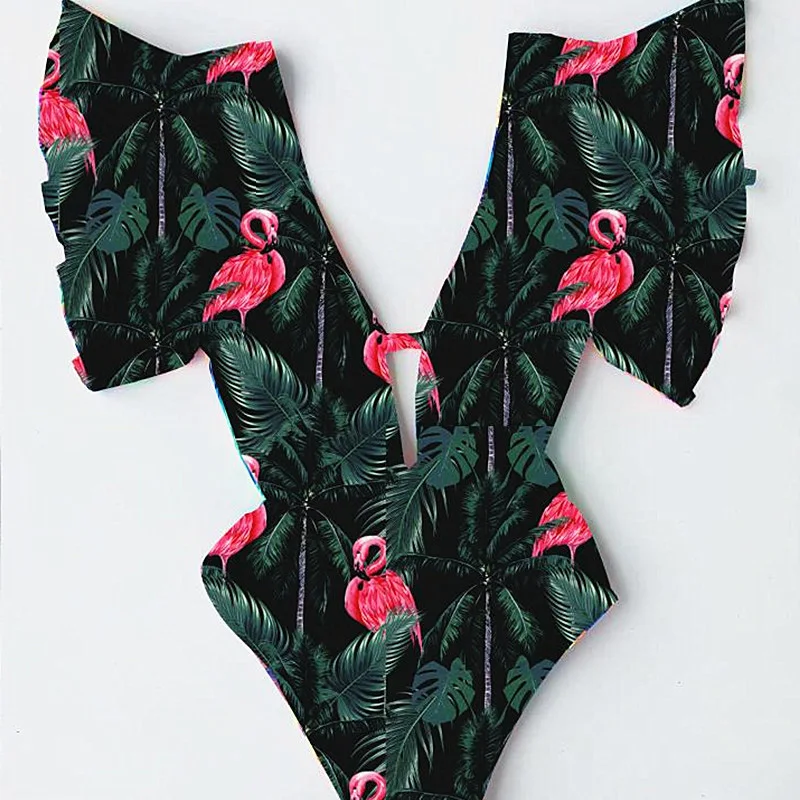 

Sexy Bikini One Piece Bathing Suit Plus Size Swimsuit Swimming Suit for Swimwear Women Monokini Swimsuits Women Summer 2019