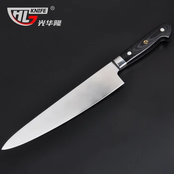 

GHL Germany Stainless Steel Chef Knife Cleaver Chopper Paring Slicing Kitchen Knives Cooking Tool with Mikata Handle