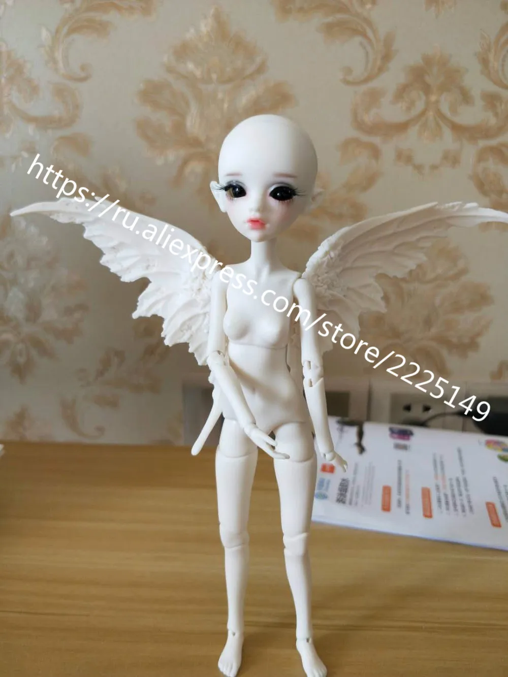lingxiyiwa 1/8 BJD кукла Ivanaa с глазами имеет человеческое тело или крыло тела