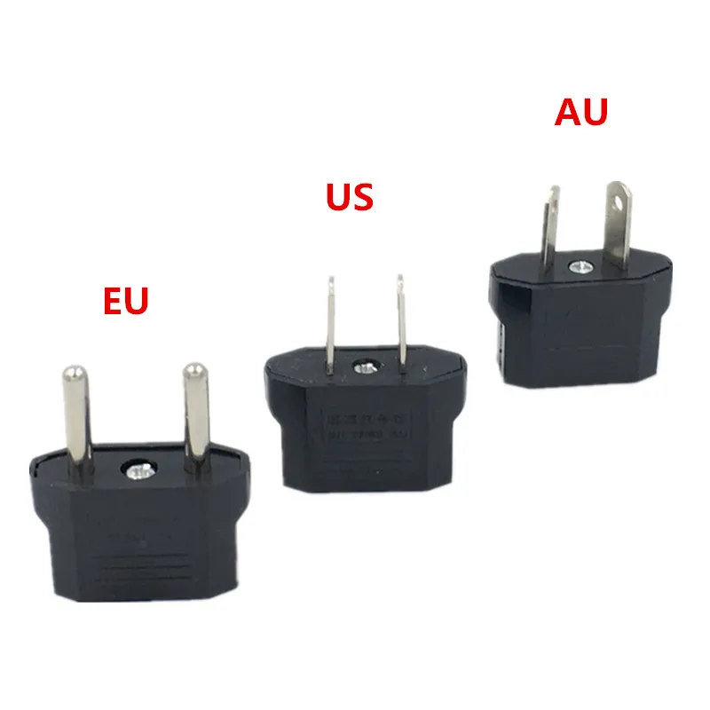 5x UK To EU European American US China Japan Travel 2 Pin Plug Power Adapter 1x 