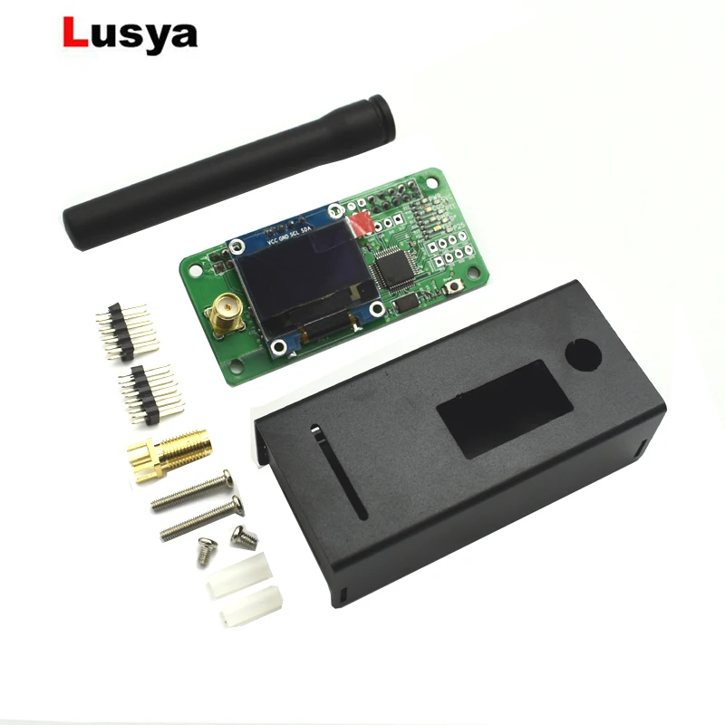 Для Raspberry Pi + антенна Алюминий чехол VHF Любительская рация MMDVM Hotspot OLED коробка