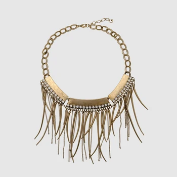 

Amorita boutique old gold metal color necklace