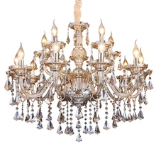 European crystal Pendant Lights living room bedroom dining room lamp modern luxury Candle light villa lamps lighting fixture european style luxury 6 lights led chandelier crystal home ceiling fixture pendant lamp lighting dining room bedroom living room