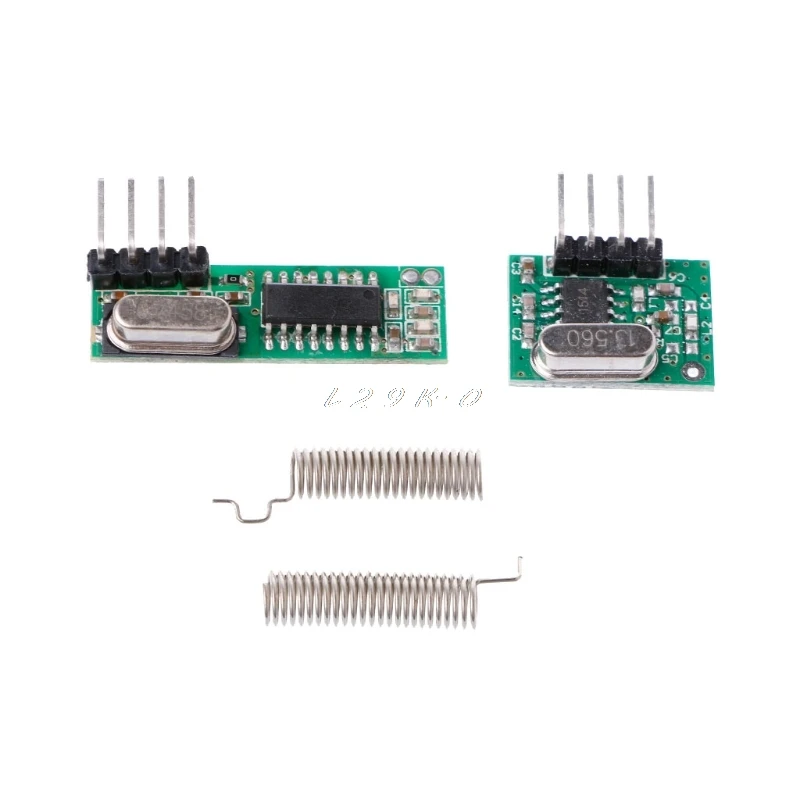 1 Set 433Mhz Supereterodina Rf Modulo Trasmettitore Ricevitore Kit Con 2 Antenne Per Arduino/Arm/Mcu