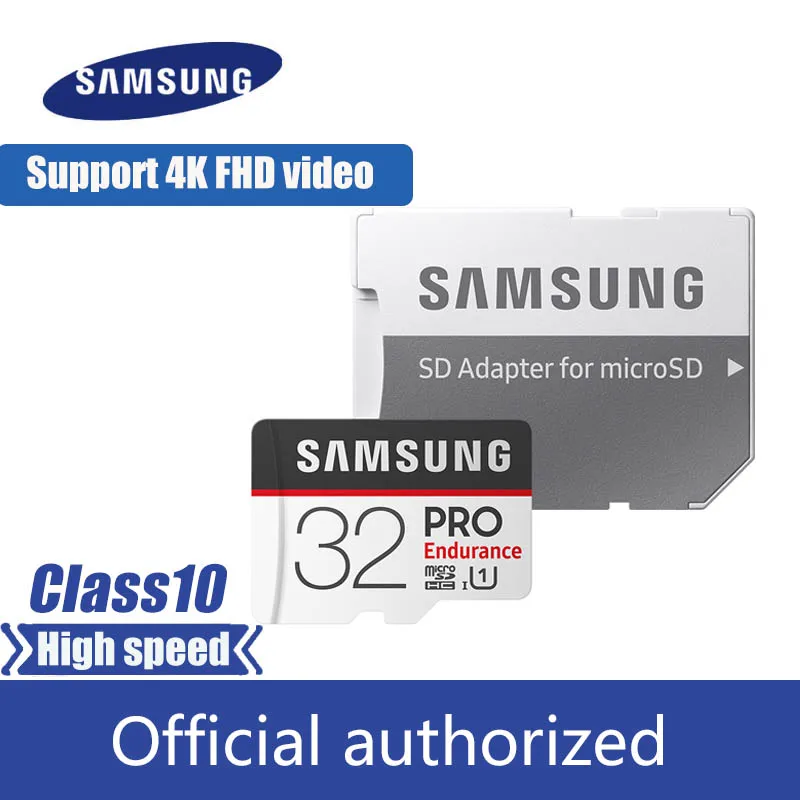 Лучший SAMSUNG PRO выносливость Micro SD Card 128 GB 16G 32 GB Class10 SDHC SDXC UHS 1 карты памяти MicroSD карты памяти 100 МБ с. с адаптером