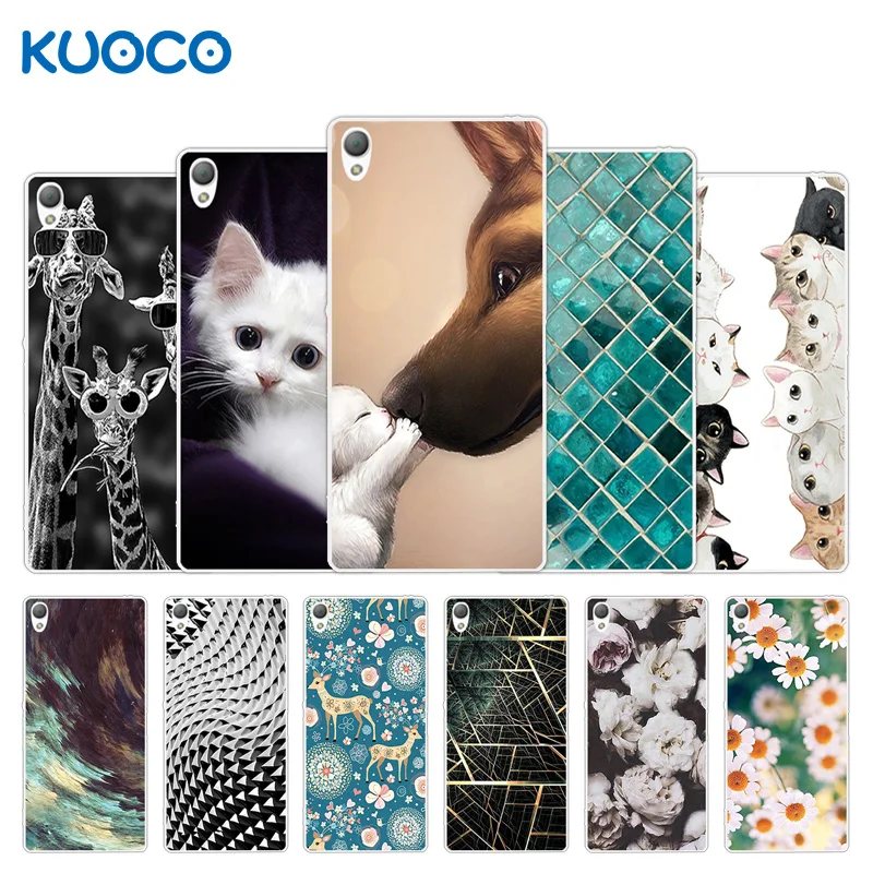 

For Sony Xperia Z3 Silicon Cases Giraffe Design Soft TPU Phone Back Cover 5.2" For Sony Xperia Z3 D6603 D6643 D6653 Coque Funda