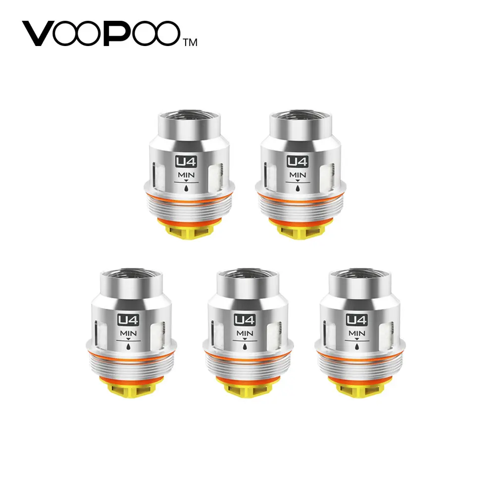 

Original 5pcs VOOPOO UFORCE Replacement Coil Head for UFORCE Tank/VOOPOO TOO Kit 0.4ohm U2/0.23ohm U4/0.13ohm N1 E-cig Coil Head