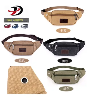 

Yesetn Bag 062019 men and women s waist canvas bag single shoulder bag