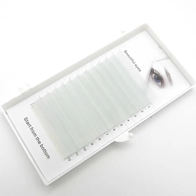 HBZGTLAD C/D curl 0,07/0,1 8/14 мм Ложные ресницы белого цвета ресницы индивидуальные цветные ресницы искусственной объем ресниц для наращивания