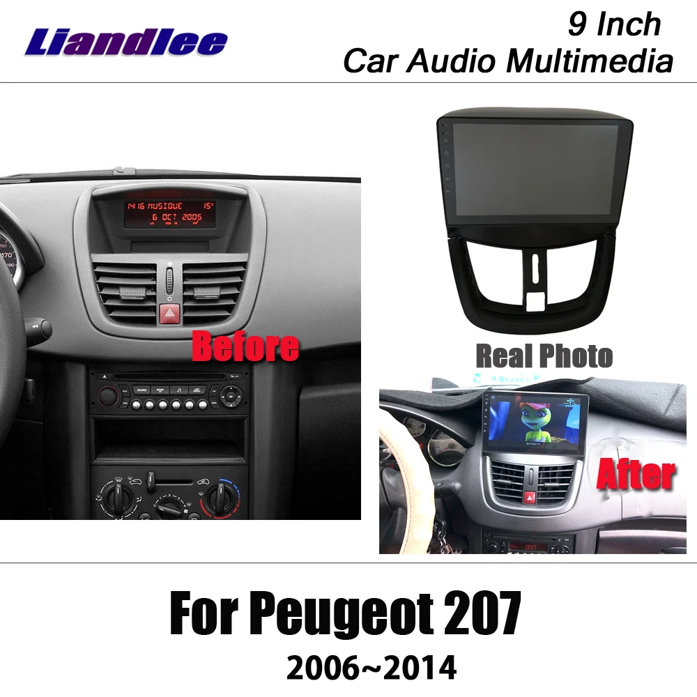 Liandlee 9 дюймов Android для peugeot 207 2006~ стерео радио видео Wifi Carplay карта gps Nav Navi навигация Мультимедиа