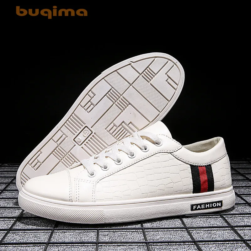 

Buqima men's shoes white shoes student shoes social guy outdoor casual low shoes