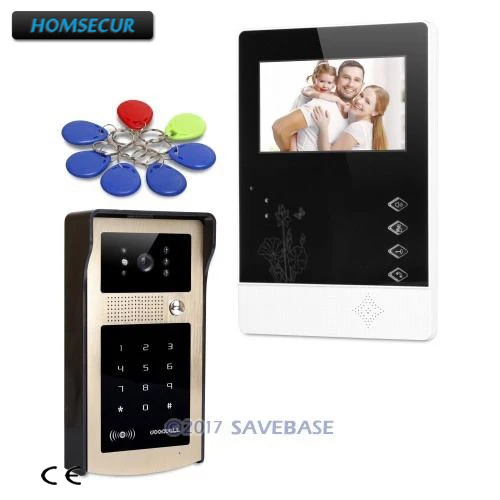 

HOMSECUR 4.3inch Video Door Entry Call System with Outdoor Monitoring for Home Security