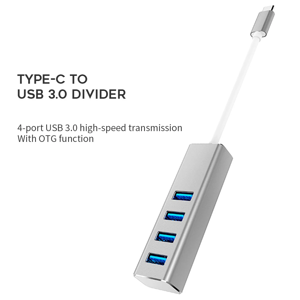 Vmade USB адаптер 4 порта 3 0 Hub шина 10/100/1000 LAN порт конвертер HUB typec для Mi Box Samsung Huawei Honor