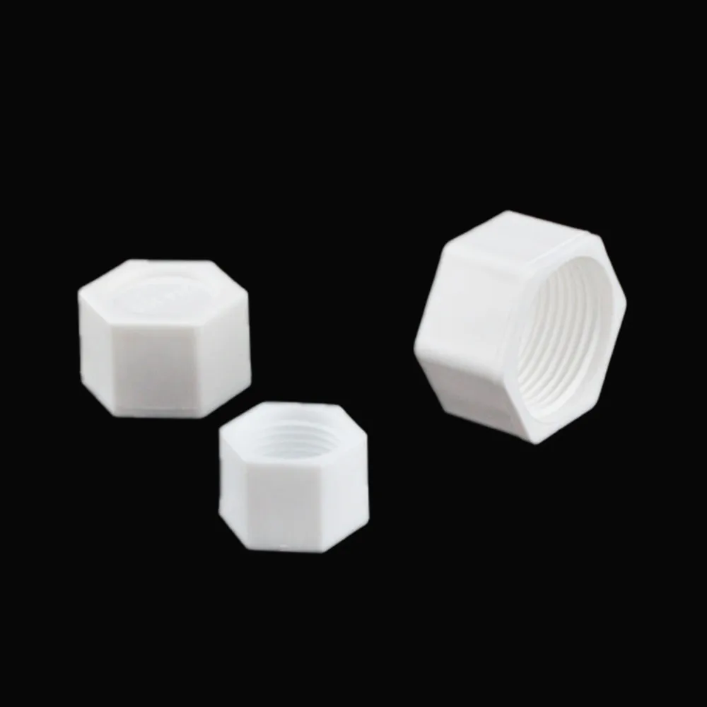 

1/2" 3/4" 1" BSP Female Thread Plastic Pipe Hex Head Plastic End Cap Plug Fitting UPVC Connector Adapter