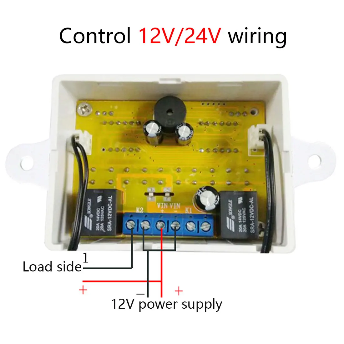 1PCS Digital LED Dual Thermometer Temperature Controller Thermostat Incubator Control Microcomputer Dual Probe AC 220V 12V 24V