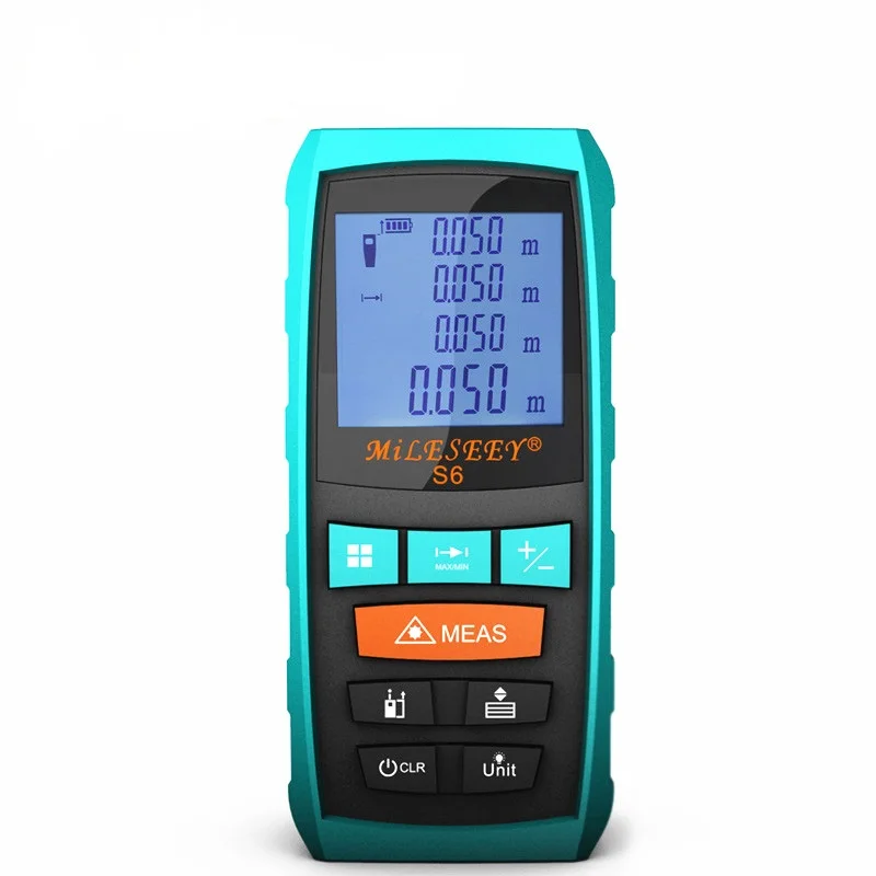 MiLESEEY S6 Laser Distance Measure Handheld 131feet/40m Laser Meter with Backlit LCD Screen Laser Rangefinder 40m 60m 80m 100m MiLESEEY S6 Laser Distance Measure Handheld 131feet/40m Laser Meter with Backlit LCD Screen Laser Rangefinder 40m 60m 80m 100m