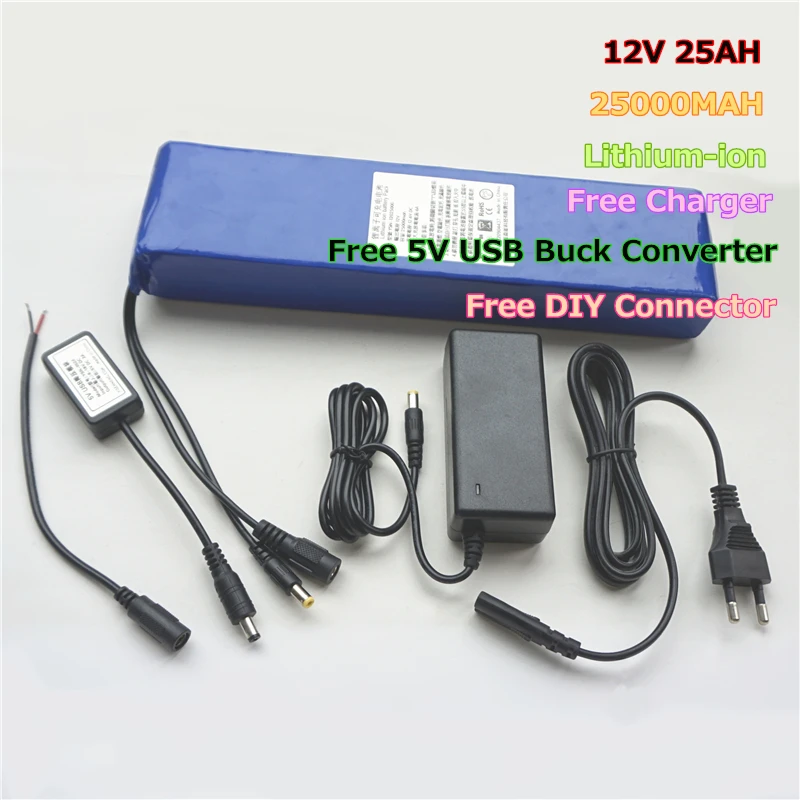 Multifunctional 25000MAH 12V 25AH Li ion Batteries for Power Bank with