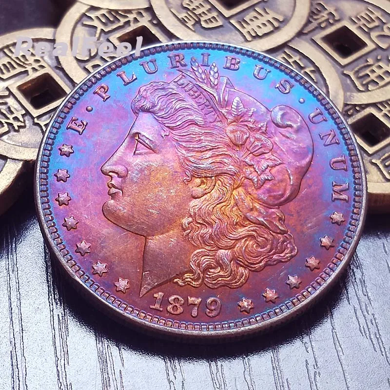 USA 1879 whole versions Morgan dollar old copy 90% silver ...