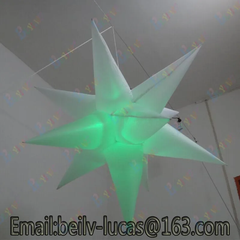 Воздушная перевозка надувная звезда воздушный шар цвет светодио дный ful LED пульт дистанционного управления Изменение цвета