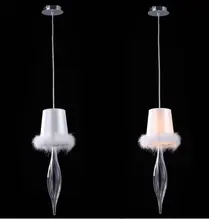 Современная мода делюкс стол droplight E 14 кристалл подвесные светильники
