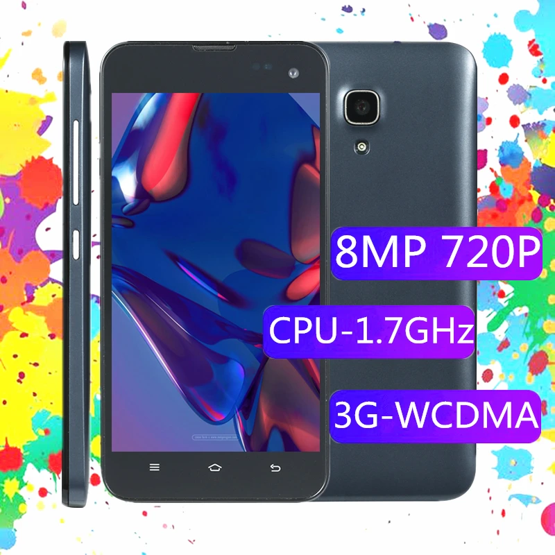 

Original X3 Mobile Phones Android CPU 1.7GHz 16GB ROM Smartphones 3G WCDMA Celular 8MP+2MP 1280x720 Cellphones