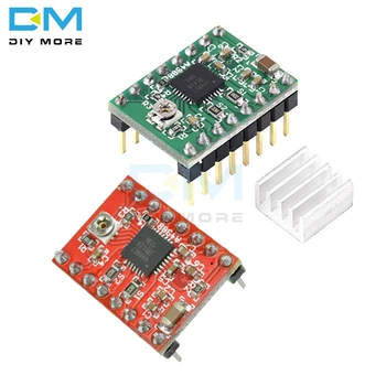 

Reprap Stepper Driver A4988 Stepper Motor Driver Module with Heatsink Translator and Overcurrent Protection Drive Up to 35V