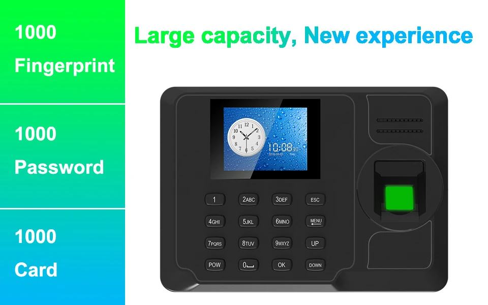 Отпечатков пальцев биометрическая система посещаемости времени TCP/IP отпечатков пальцев USB часы регистраторы офисных сотрудников устройство посещаемости