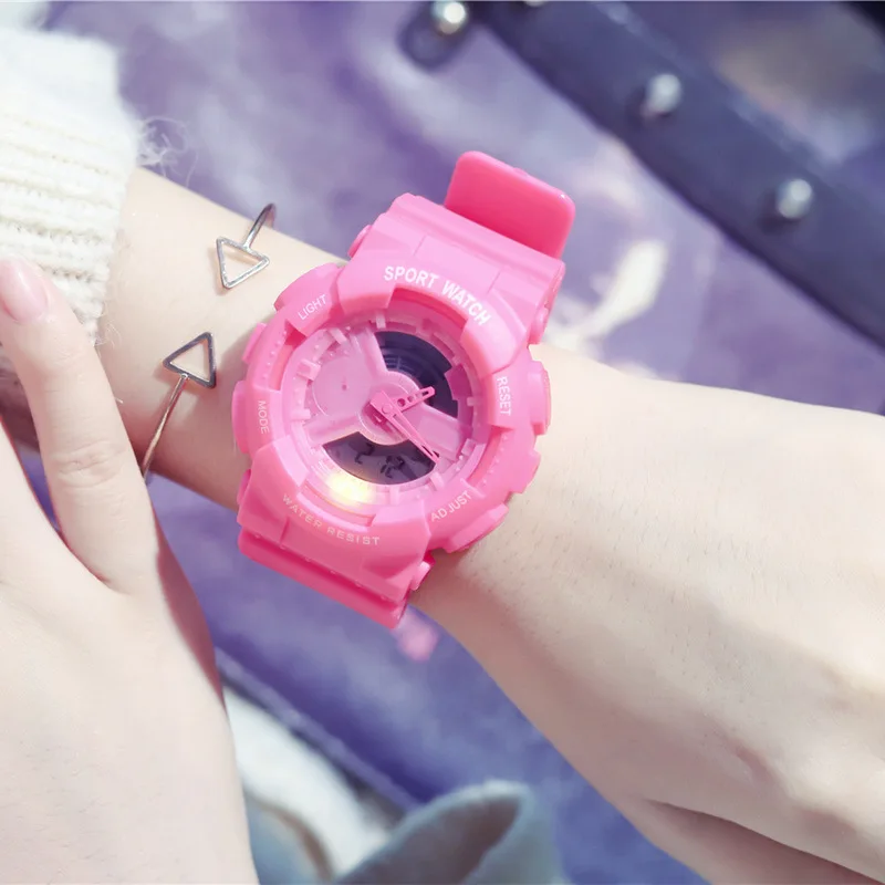 Электронные новые цифровые часы G Style Shock женские спортивные водонепроницаемые