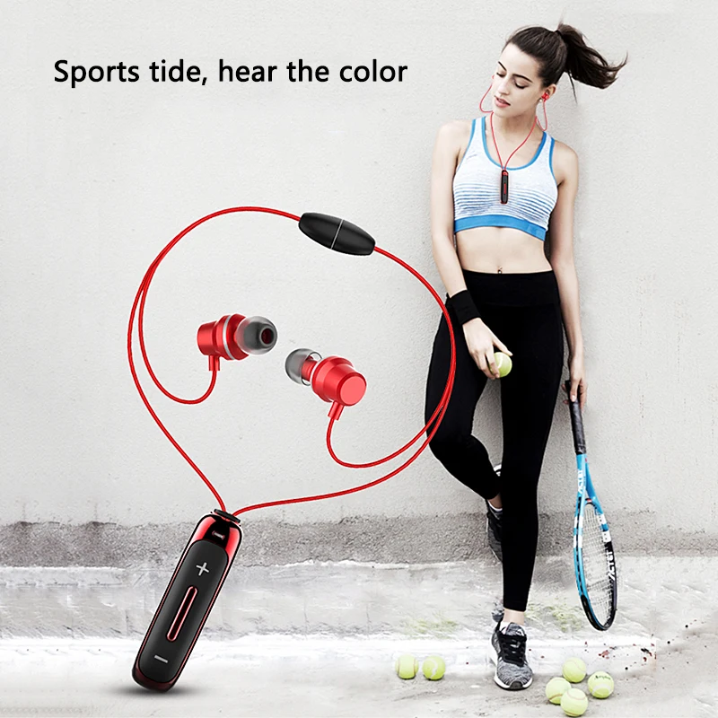 Новейшие беспроводные наушники Bluetooth для телефона шейные спортивные в ухо