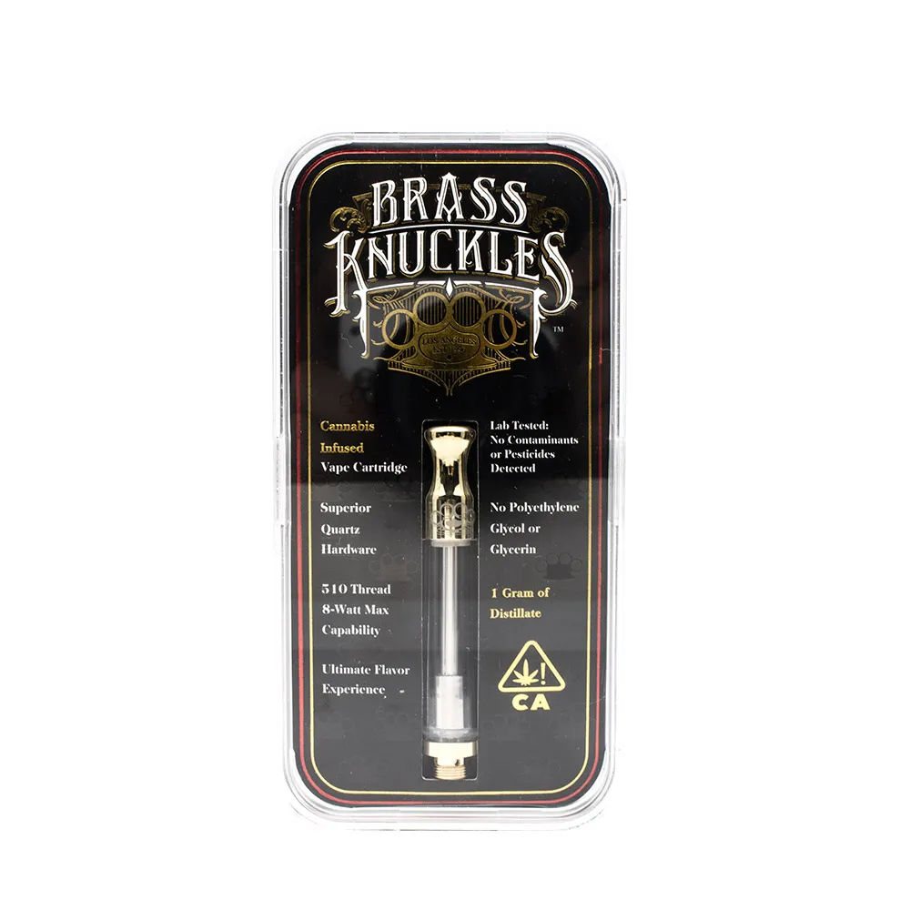 Electronic-Cigarette-Brass-Knuckles-CBD-Cartridge-With-4x0-9mm-Oil-Intake-Holds-1-0ml-CBD-Oil