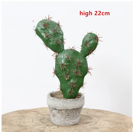 Scandinavian ins photographic props multi-fleshed cactus bonsai artificial plant potted home hotel decoration