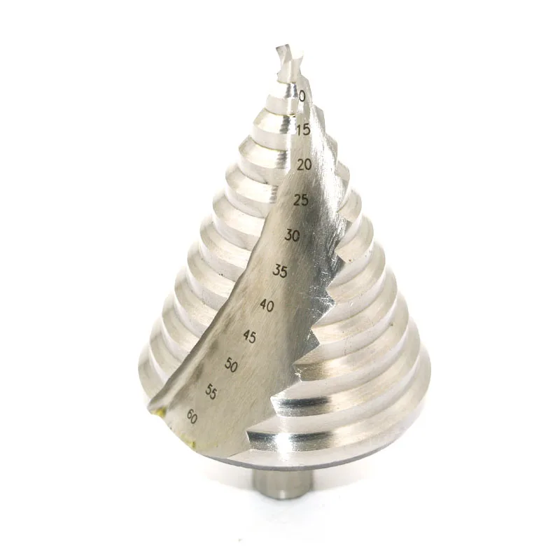 

6-60mm HSS 4241 Step Cone Drill Bit Hole Cutter Set 12 Steps Metric Step Drill Wood Plastic Metal Drilling Shank Dia