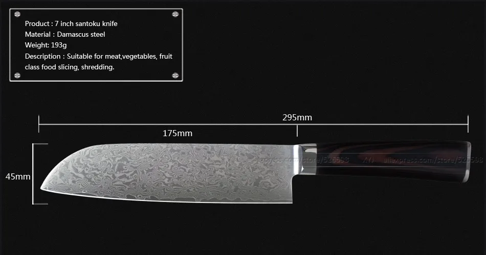 Японский V10 71 слоев из дамасской стали ножи 8 дюймов шеф-повара 7 дюймов santoku 5," 5" 3," деревянная ручка для ножа кухонные ножи
