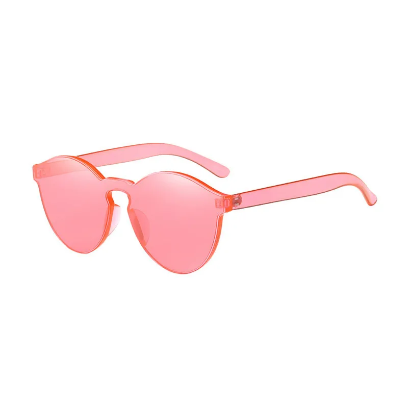 Модные аксессуары, женские модные солнцезащитные очки кошачий глаз, интегрированные УФ очки ярких цветов, женские очки с защитой от ультрафиолета - Название цвета: Watermelon