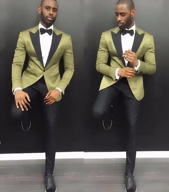 

Latest Coat Pant Designs Light Green Satin Men Suit Skinny Party Tuxedo Modern Simple Custom Stylish Prom Blazer 2 Piece Terno