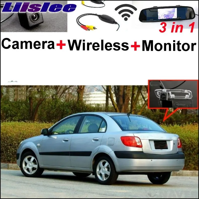

Liislee 3 in1 Special Camera + Wireless Receiver + Mirror Monitor Easy Parking System For KIA New Pride Sephia Sport 2005~2017