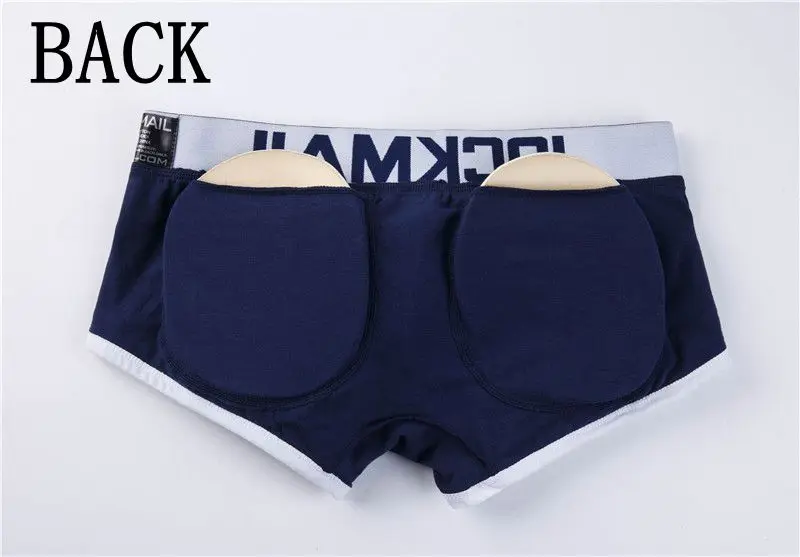 JOCKMAIL повышение сексуальное нижнее белье мужчины пенис боксер Push up boxershorts хип-до прикладом посылка повышения мягкий Магистральные гей