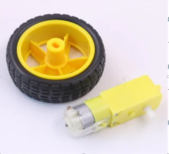 

Wheel and Motor DC 3V-8V for Arduino Smart Car DIY/ Motor with Wheel Robot Smart Car Set