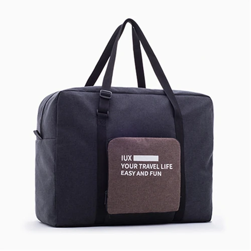 Женская Складная Дорожная сумка унисекс, багажные сумки для путешествий, водонепроницаемая дорожная сумка, Большая вместительная сумка, женские нейлоновые сумки Bolsas - Цвет: black