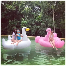 190 см 75 дюймов бассейн надувной Лебедь поплавок надувной матрас Фламинго плавучий остров водные виды спорта забавная игрушка