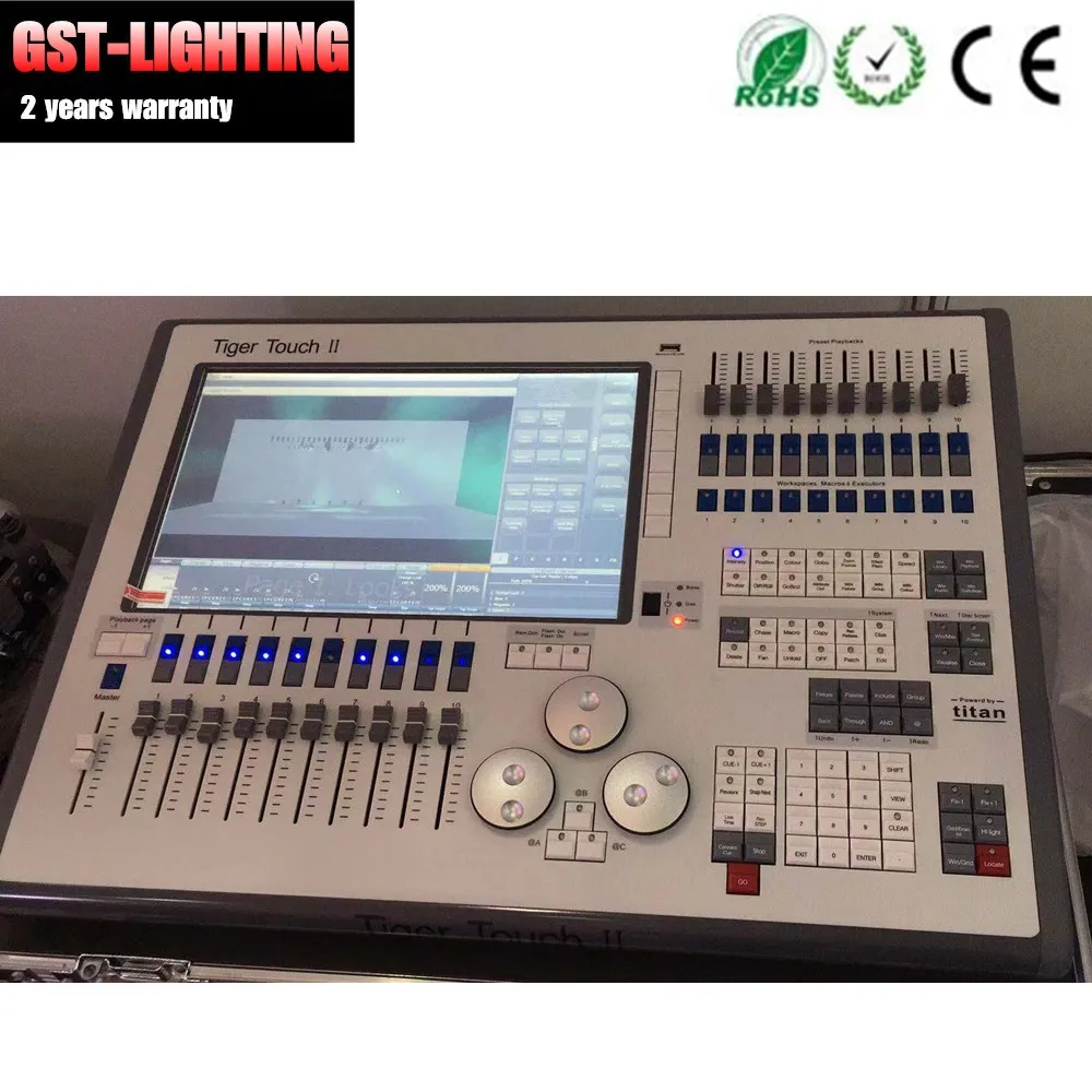 

flight case package titan touch tiger II STAGE LIGHT console dmx touch tiger 2 for dmx Stage Lighting DJ Equipments