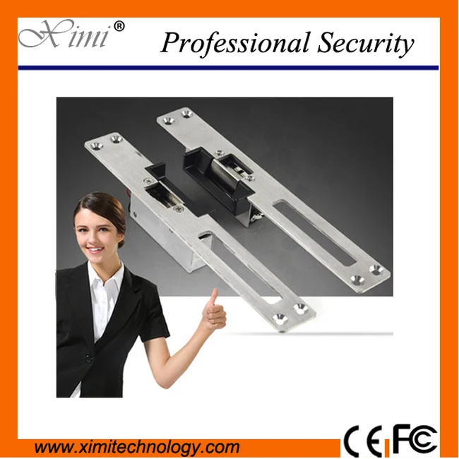 

Cheap EU-type long-type for access control door lock electric strike (Narrow Mouth) NC type electric lock electric strike lock
