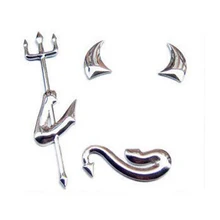Araba Sticker Moda 3D Küçük Şeytan Şeytan Styling Oto Amblemi Logosu PVC Çıkartmaları Dekorasyon DIY Aksesuarları
