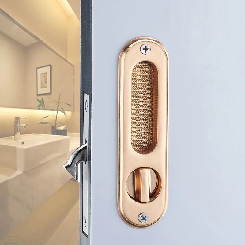 Zinc alloy machinery Sliding door locks hardware windows locks toilet