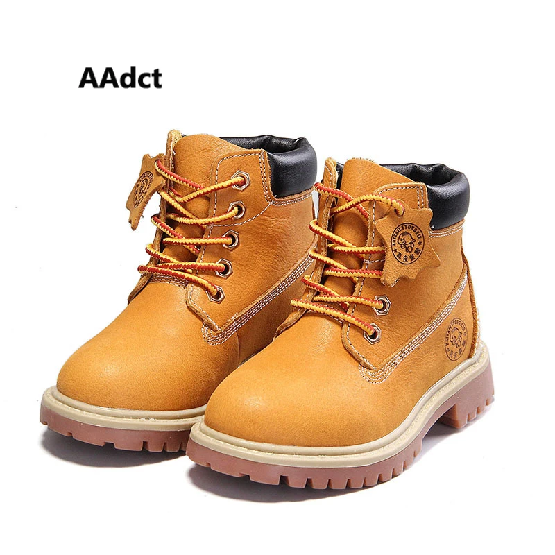 

AAdct new winter Fashionable warm cotton snow girls boots Comfortable Martin leather Children boots High quality kids boots